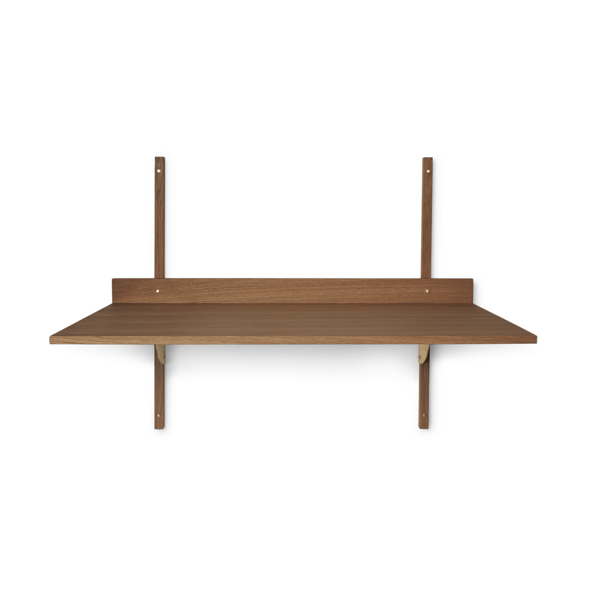 Ferm Living Sector skrivbord Oak, brass | Skandinavisk Design | Skrivbord | Brun