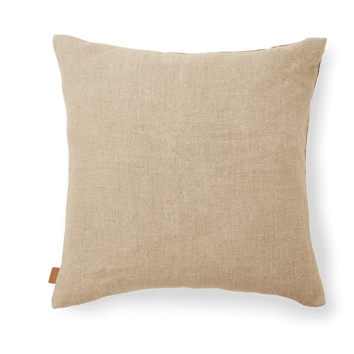 Senti Stripe kudde 50x50 cm, Dark sand-linen Ferm Living