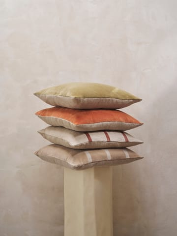Senti Stripe kudde 50x50 cm - Linen-carob brown - Ferm Living