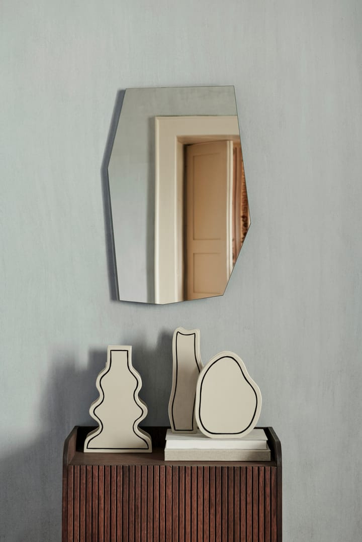 Shard spegel 50,5x76,4 cm - Black - ferm LIVING