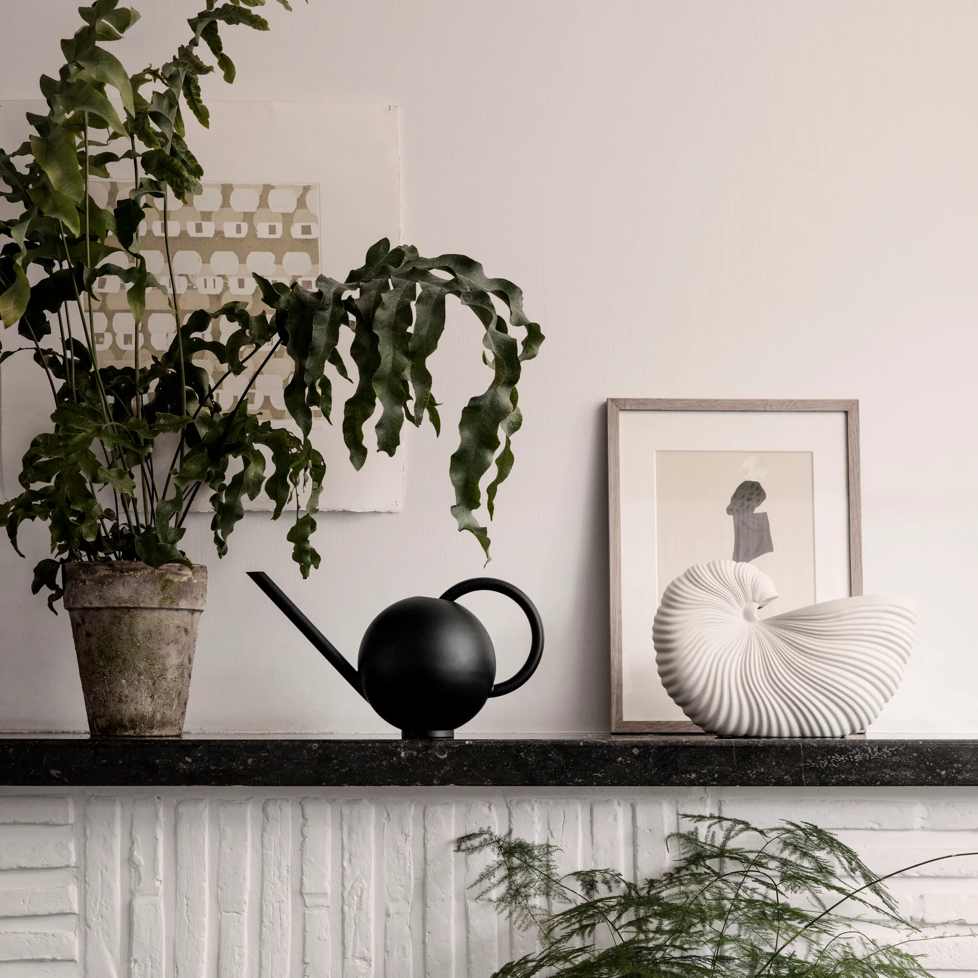 Shell pot, Off white, 31x15x21 cm Ferm Living