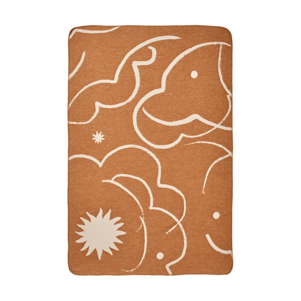 Skye filt, Sienna-parchment, 80x120 cm Ferm Living