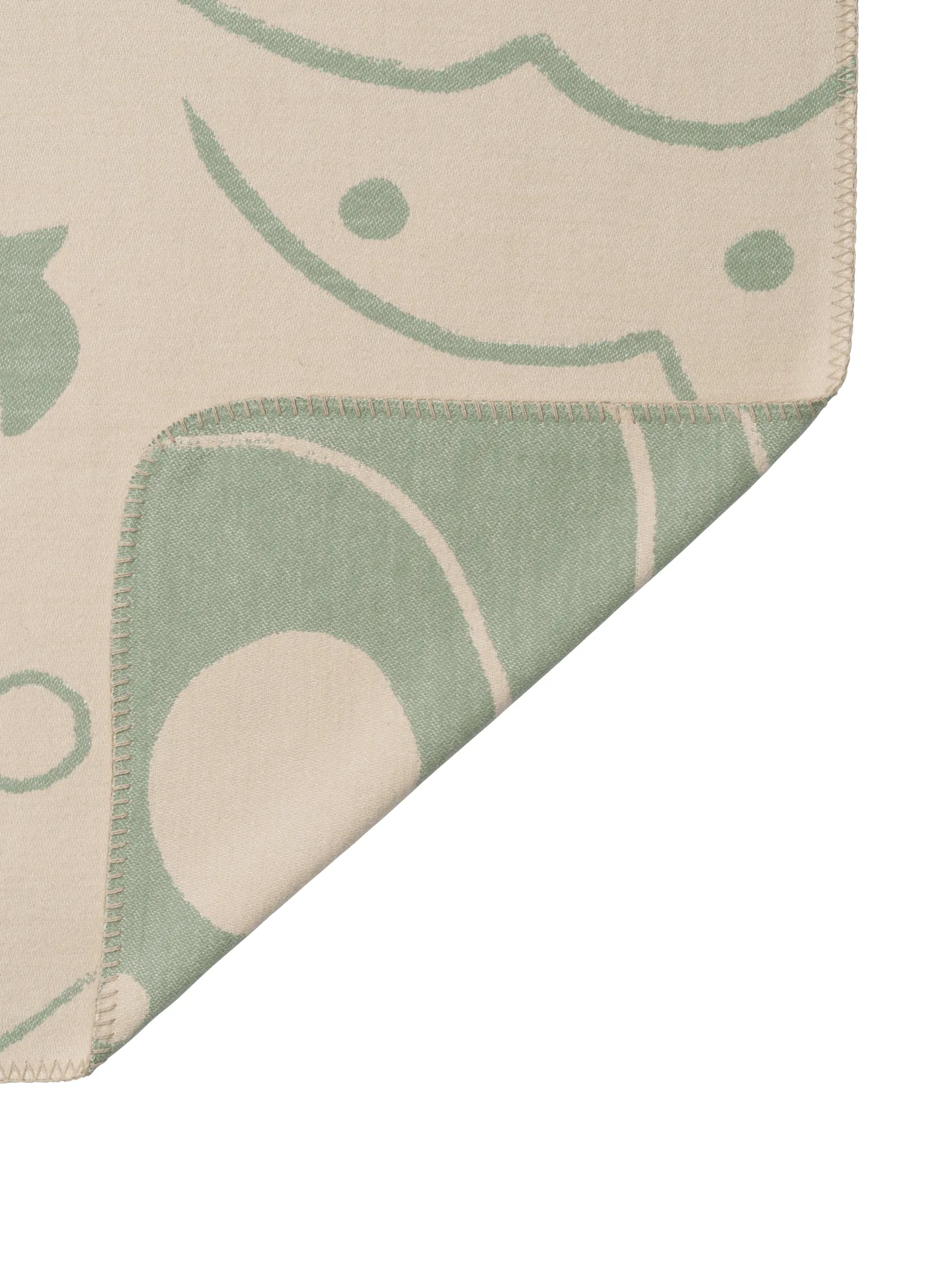 Skye filt, Tea green-parchment, 80x120 cm Ferm Living