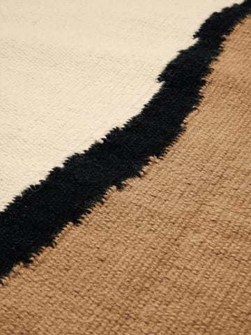Soil Kelim gångmatta - Dark sand-off white, 70x180 cm - Ferm Living