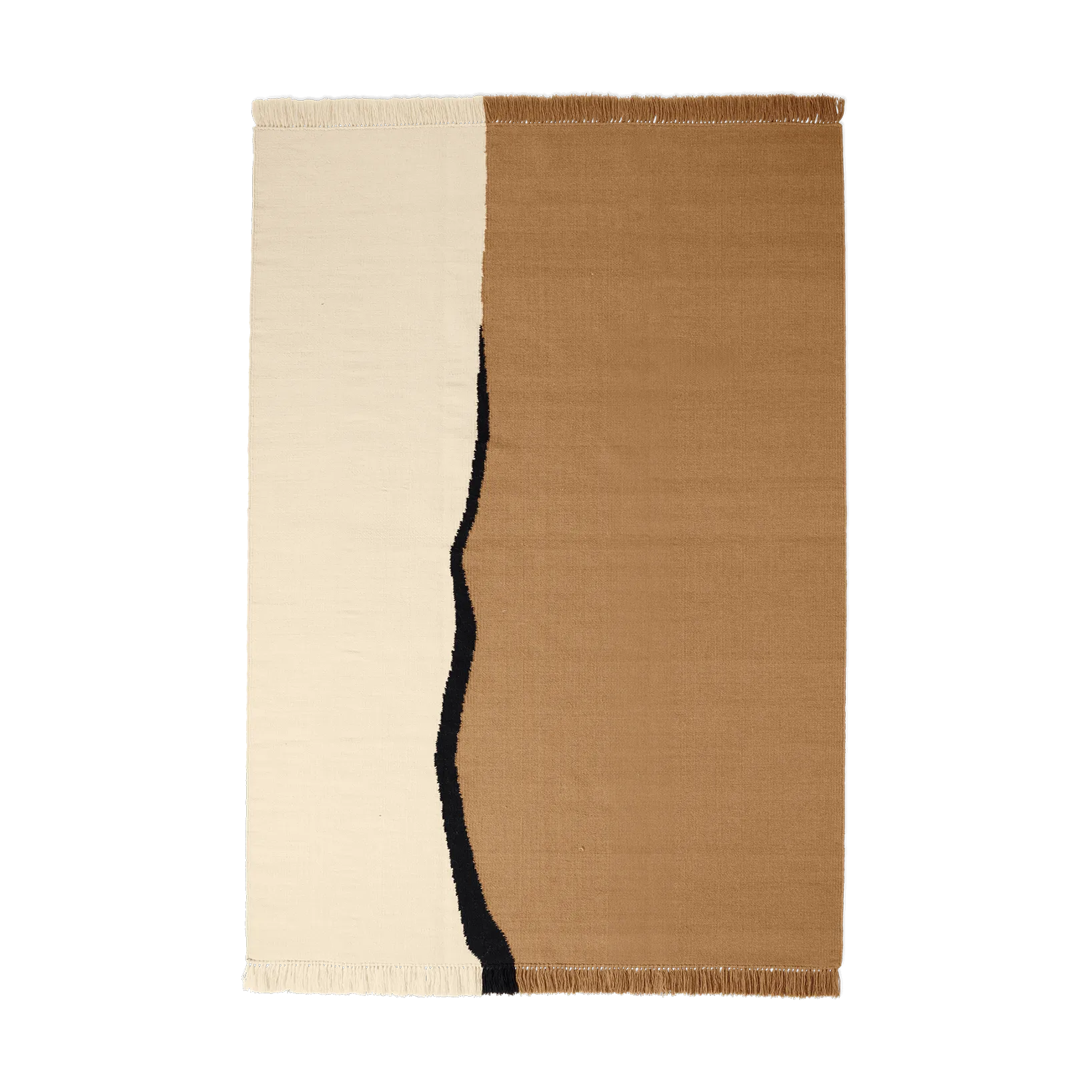 Soil Kelim matta, Dark sand-off white, 170x240 cm Ferm Living