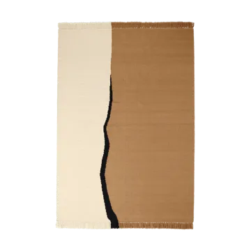 Soil Kelim matta - Dark sand-off white, 170x240 cm - Ferm Living