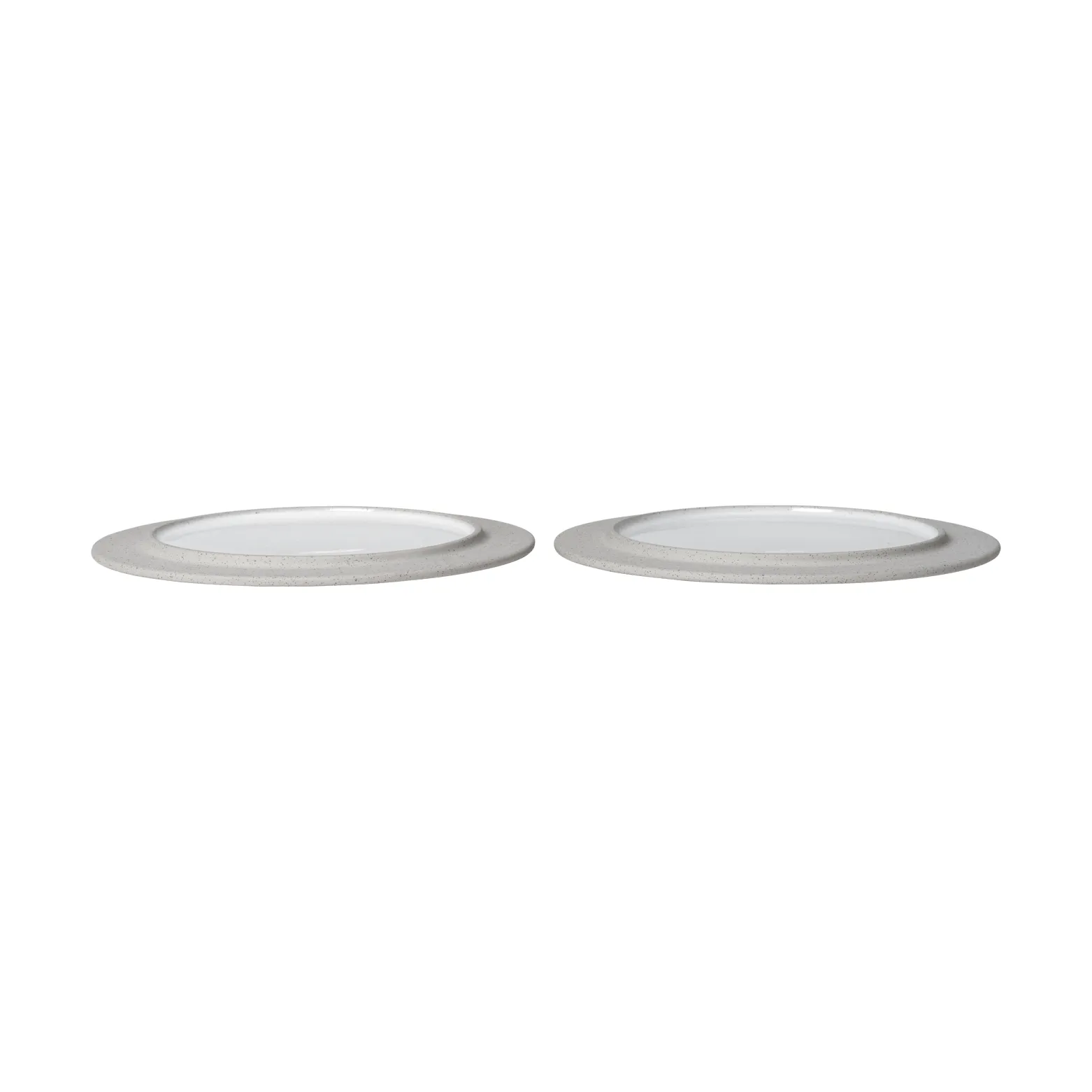 Sonae tallrik 2-pack, Grey-white, Ø22 cm Ferm Living