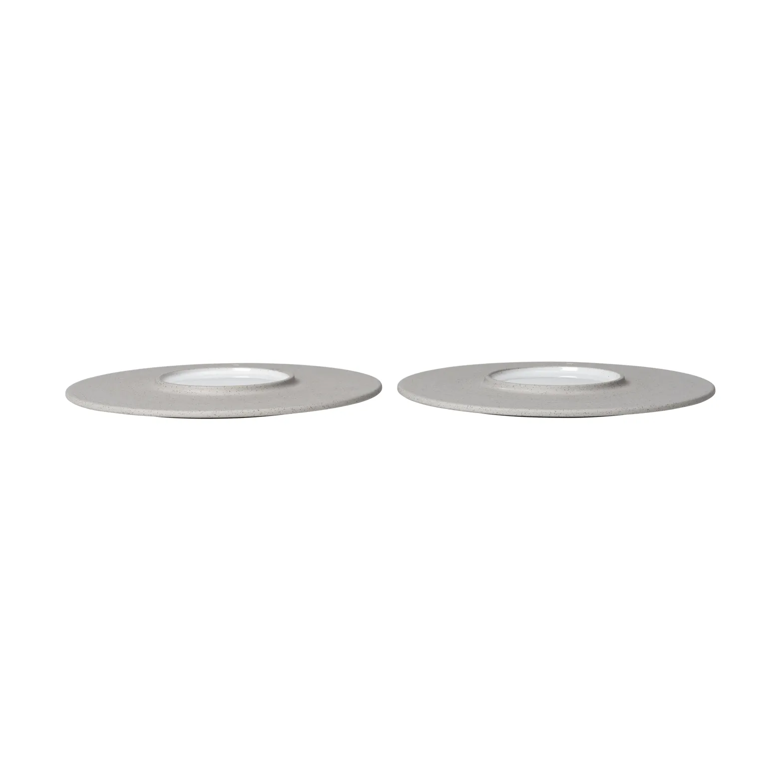 Sonae tallrik 2-pack, Grey-white, Ø22 cm Ferm Living