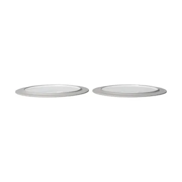 Sonae tallrik 2-pack - Grey-white, Ø25 cm - Ferm Living