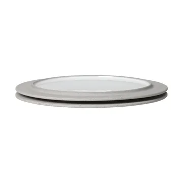 Sonae tallrik 2-pack - Grey-white, Ø25 cm - Ferm Living