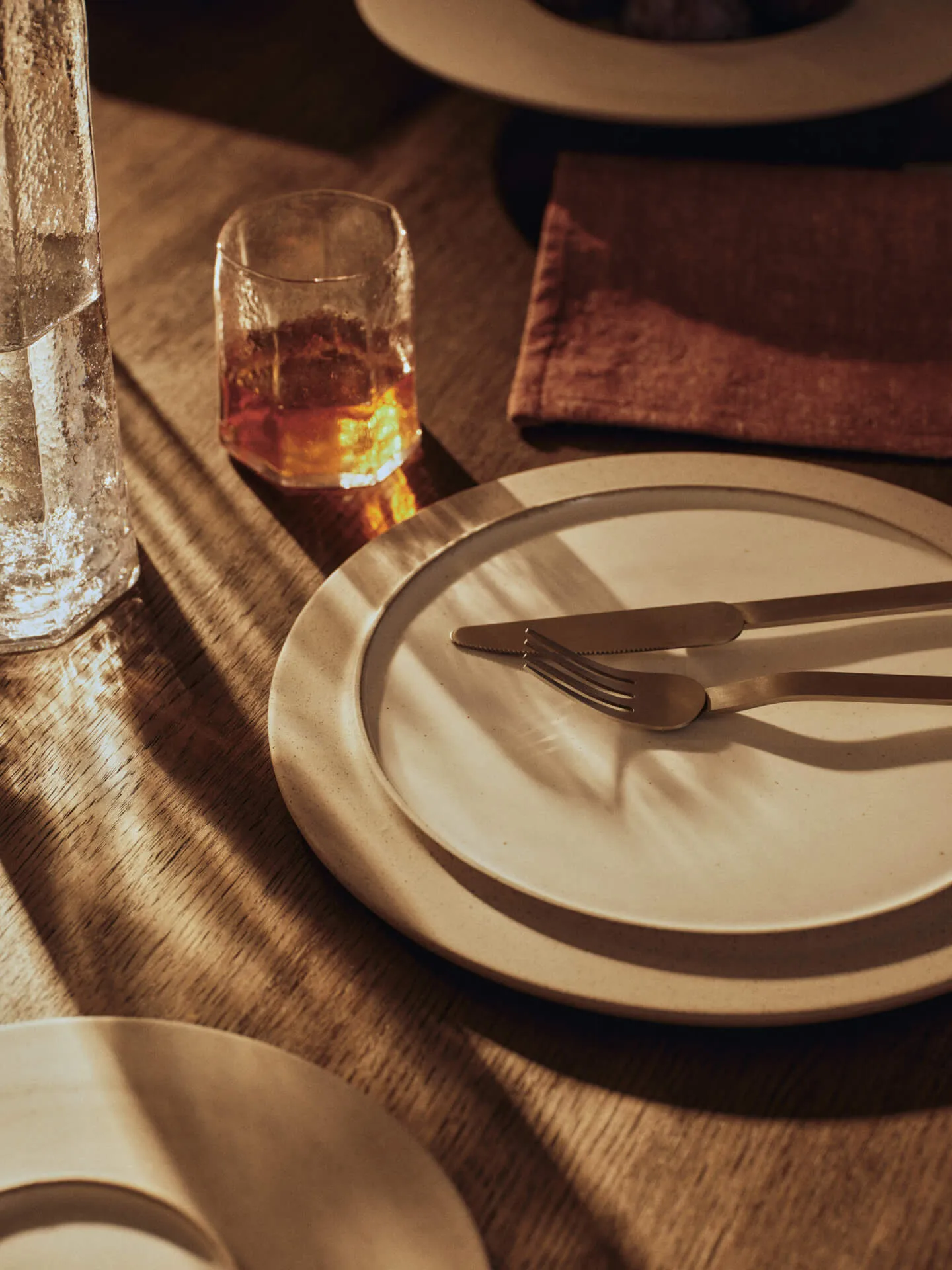 Sonae tallrik 2-pack, Grey-white, Ø28 cm Ferm Living