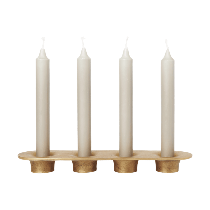 Soothe 4 ljusstake 8x29 cm, Brass Finish Ferm Living