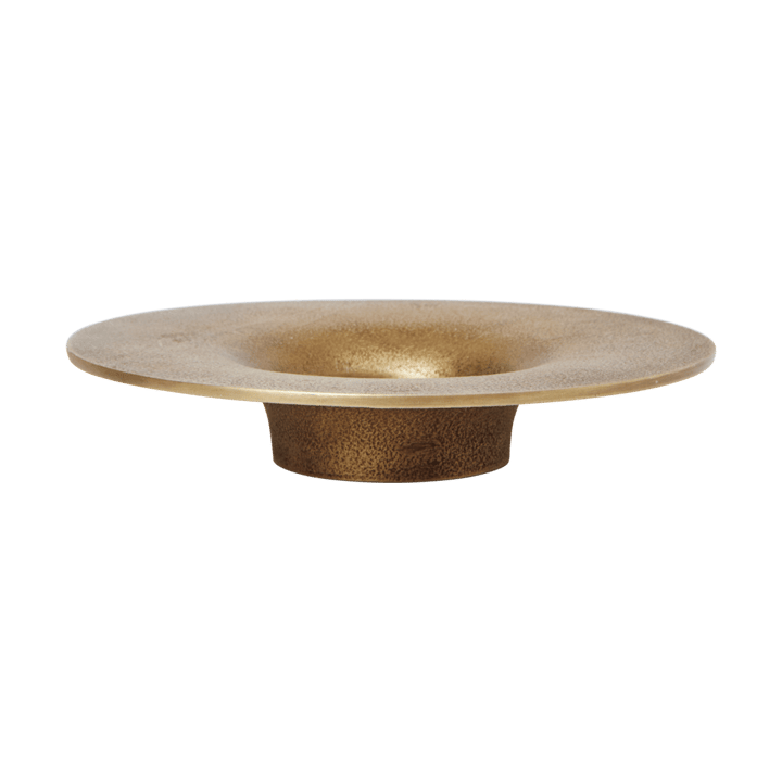 Soothe blockljusstake Ø16 cm - Brass Finish - Ferm Living