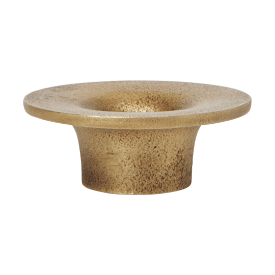 Soothe ljusstake Ø8 cm - Brass Finish - Ferm Living