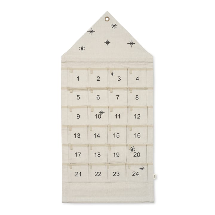 Star julkalender hus 100 cm - Sand - ferm LIVING