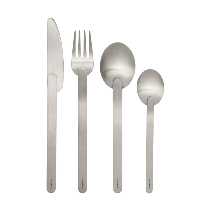 Stelo bestickset 4 delar, Brushed Stainless Steel Ferm Living