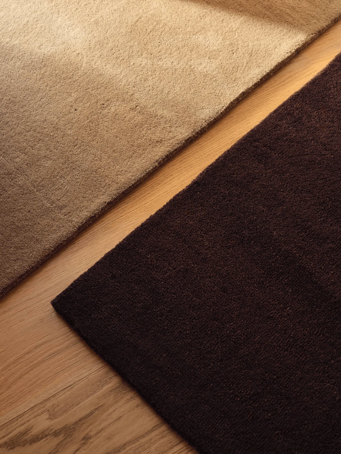 Stille tuftad matta, Dark pecan, 140x200 cm Ferm Living