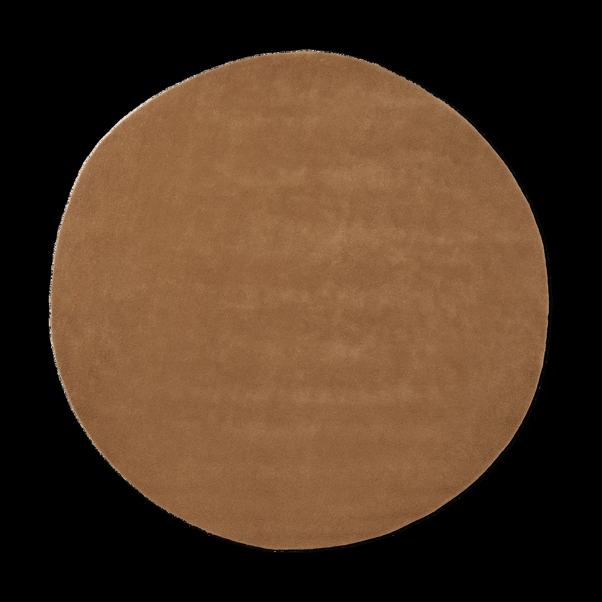 ferm LIVING Stille tuftad matta rund Toffee, Ø240 cm