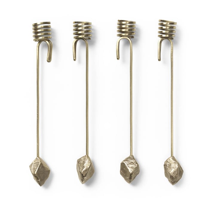Stone christmas tree ljusstake, brass Ferm Living