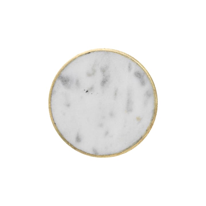 Stone krok stor - vit marmor-mässing - Ferm LIVING