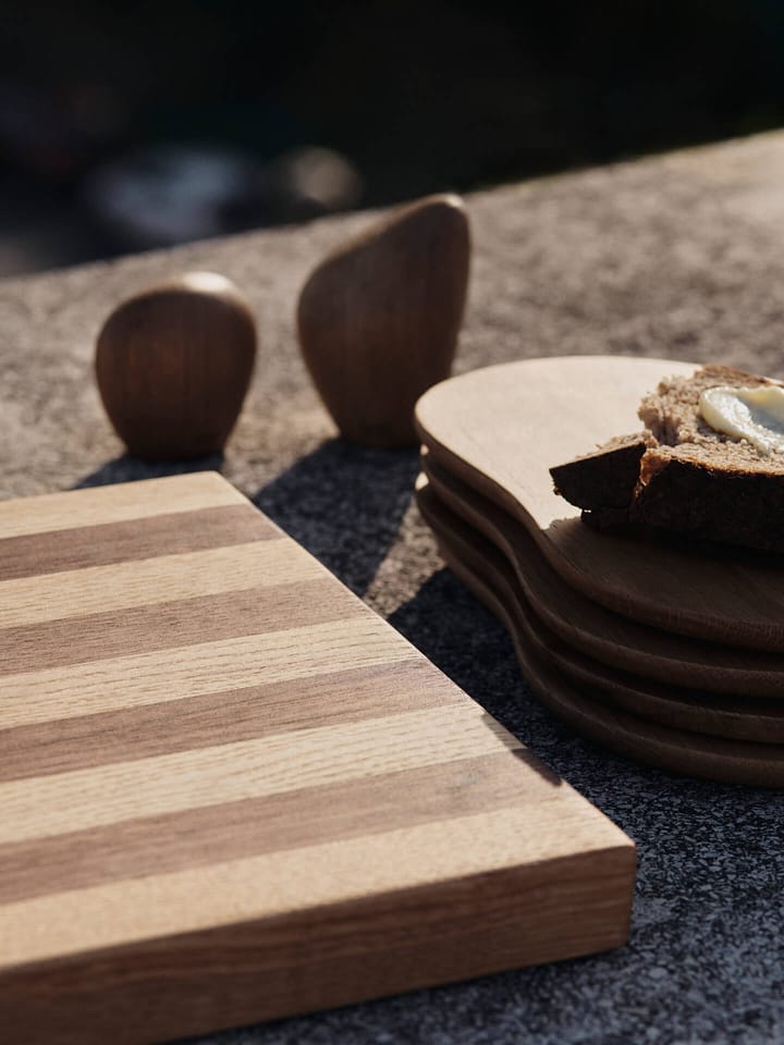 Stribe skärbräda bold 25x36 cm, Walnut-oak Ferm Living