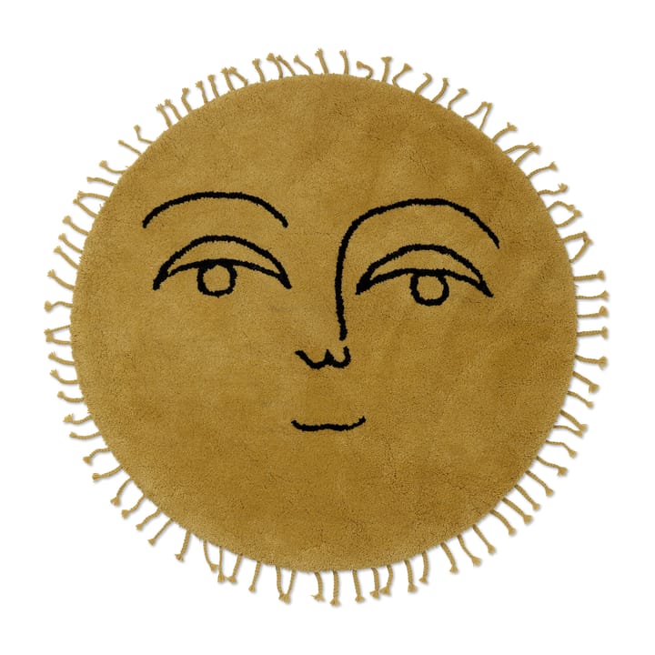 Sun matta Ø130 cm, Yellow Ferm Living