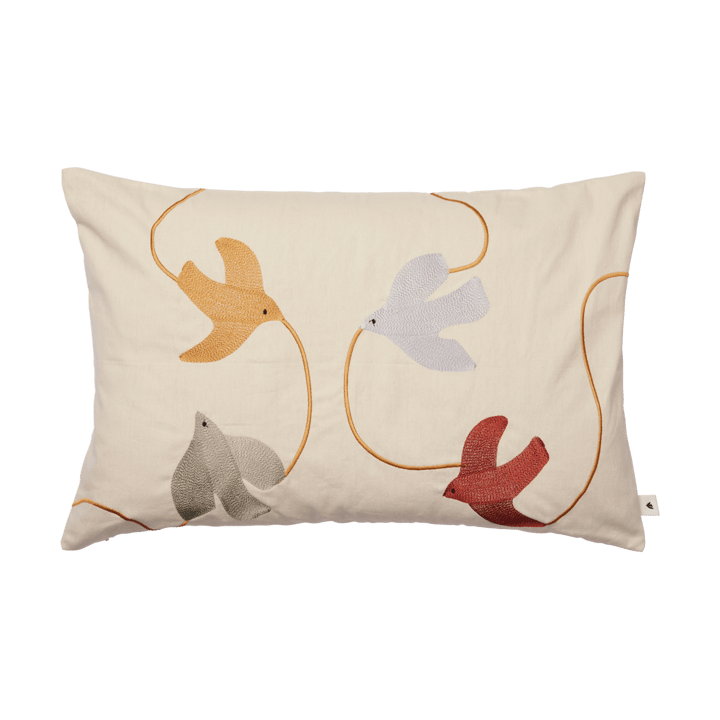Swif bird broderat kuddfodral 40x60 cm - Multi - Ferm Living