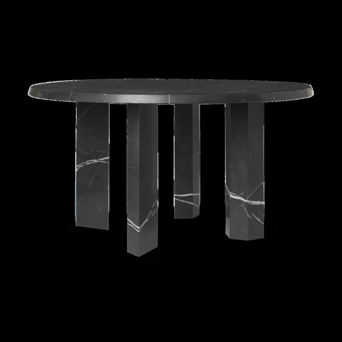 ferm LIVING Taula soffbord Ø67x35 cm Black