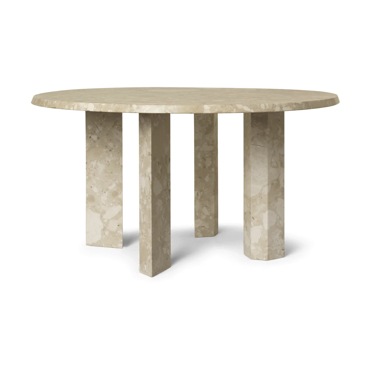 Taula soffbord Ø67x35 cm, Sand Ferm Living