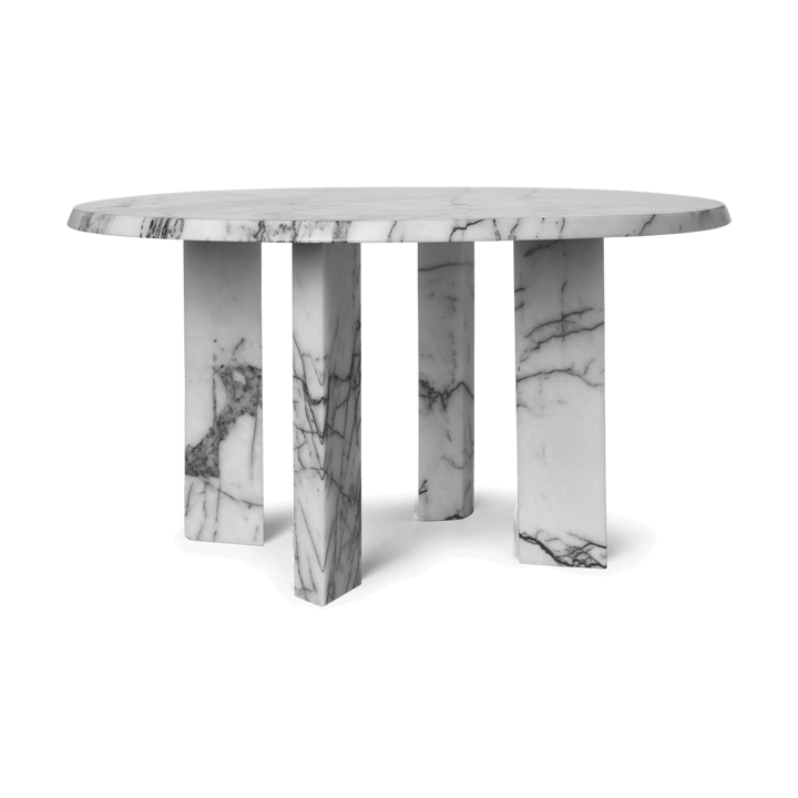 Taula soffbord Ø67x35 cm - White-charcoal - Ferm Living