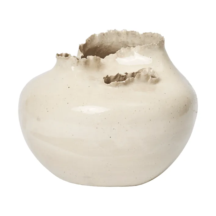 Tereo vas, Off-white speckle, 18 cm Ferm Living