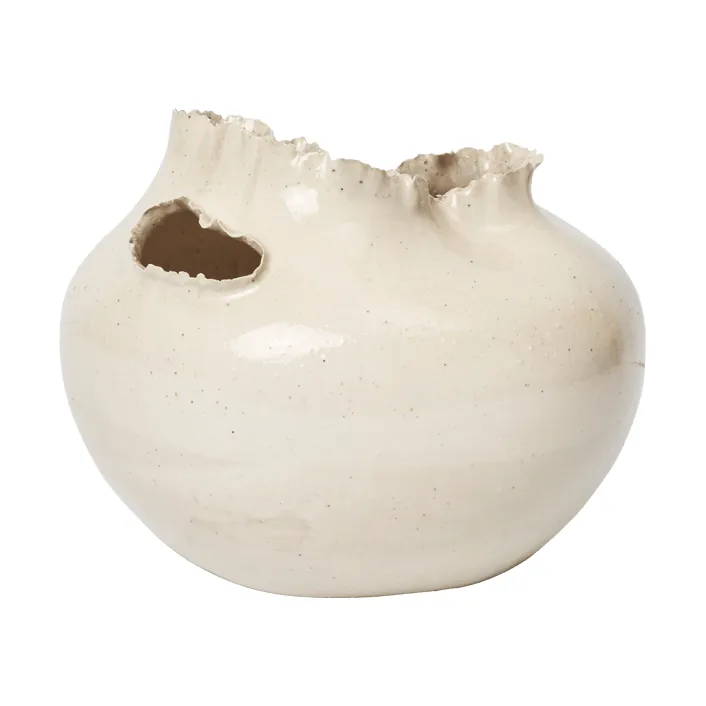 Tereo vas, Off-white speckle, 18 cm Ferm Living
