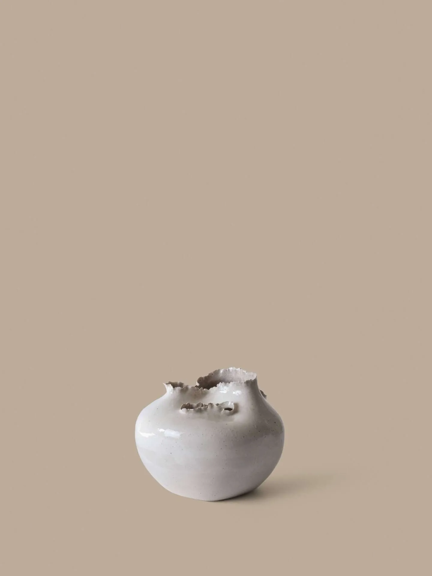 Tereo vas, Off-white speckle, 18 cm Ferm Living