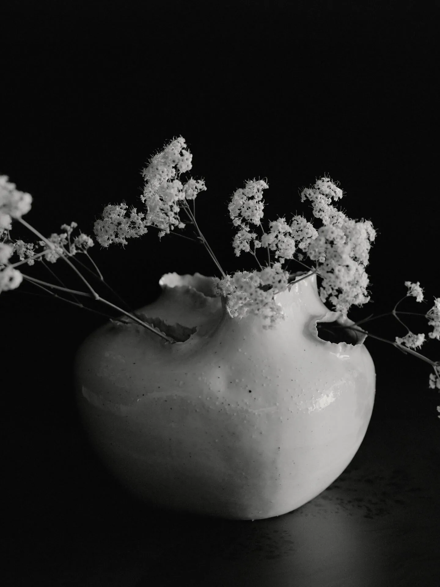Tereo vas, Off-white speckle, 18 cm Ferm Living