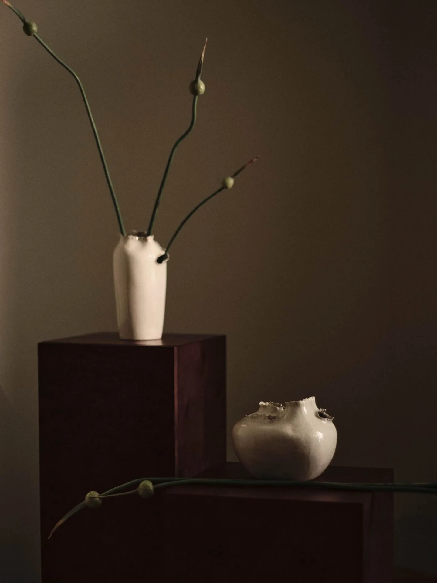 Tereo vas, Off-white speckle, 27 cm Ferm Living