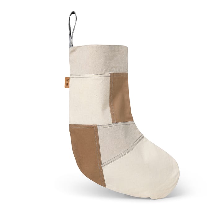 Tonal julstrumpa 50 cm - Natural - Ferm LIVING