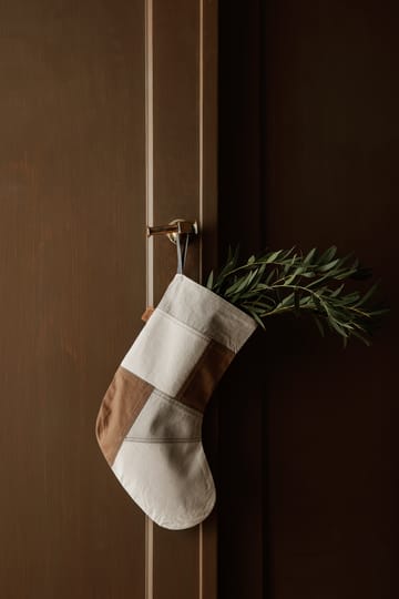 Tonal julstrumpa 50 cm - Natural - Ferm Living