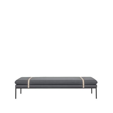 Turn Dagbädd - tyg fiord by kvadrat light grey, svart stativ - Ferm Living