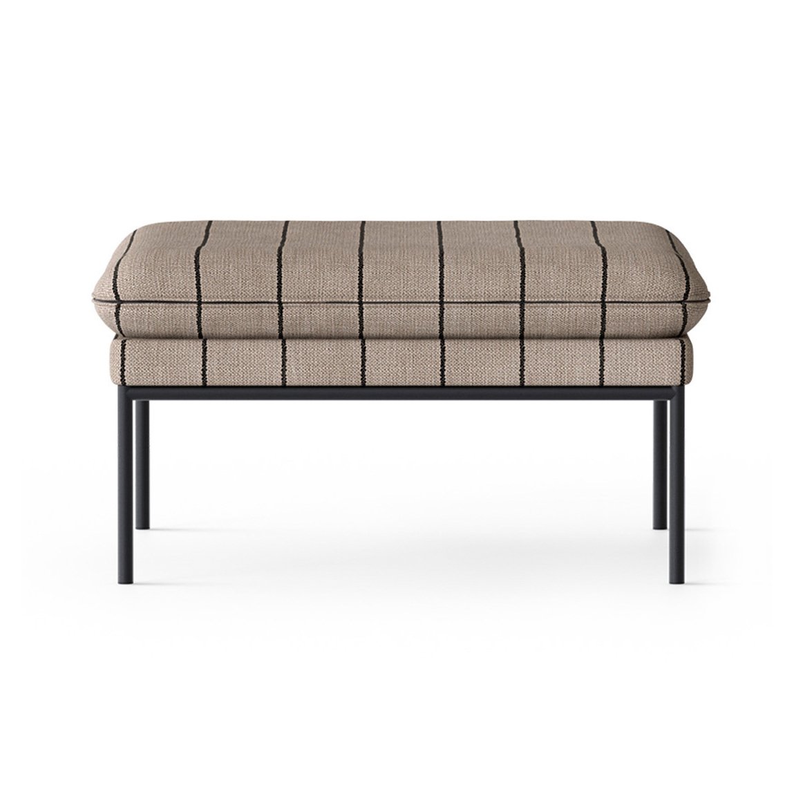 Ferm Living Turn pouf sittpuff Pasadena (randig) | Skandinavisk Design | Sittpuffar | Beige