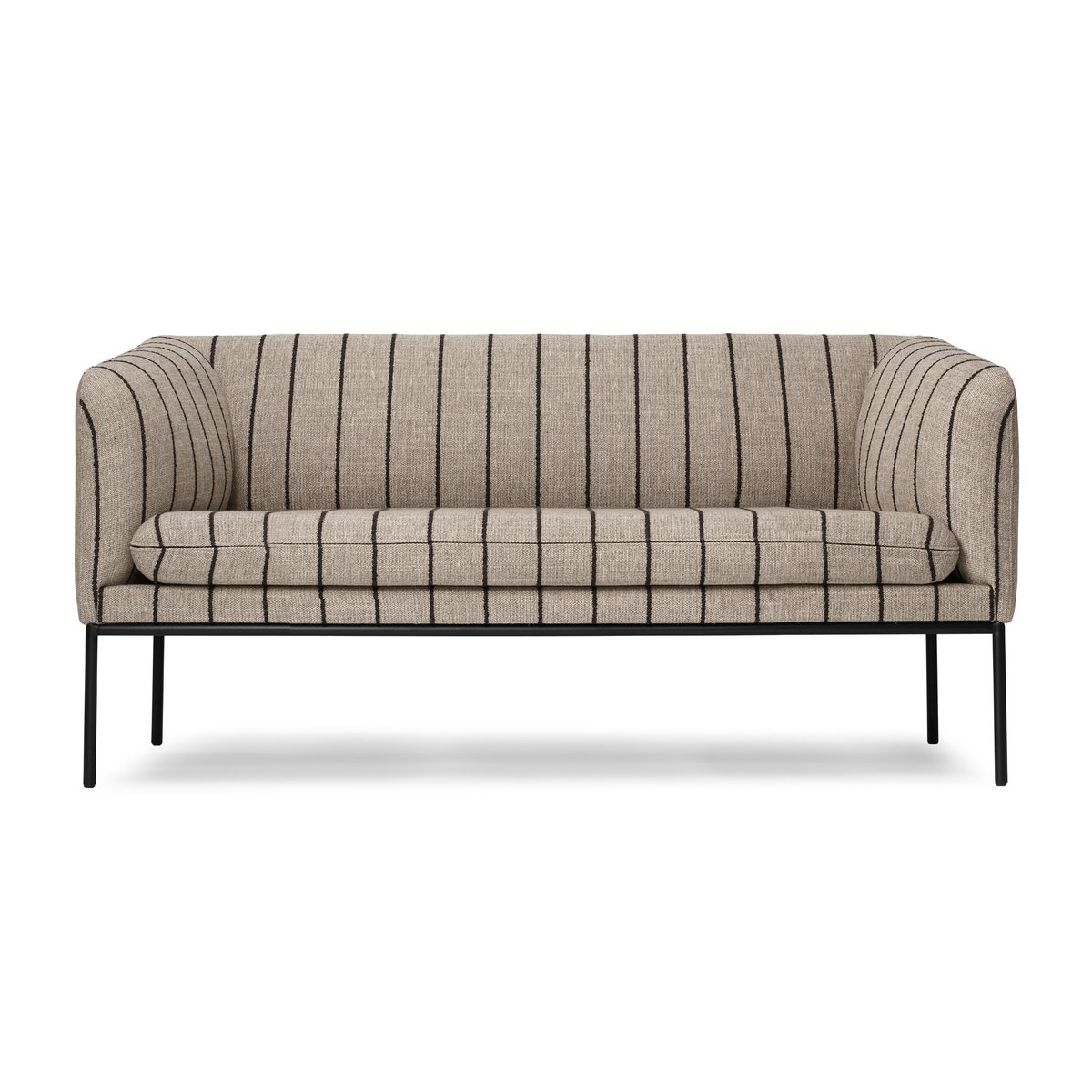 Ferm Living Turn soffa 2-sits Pasadena (randig) | Skandinavisk Design | Soffor | Beige