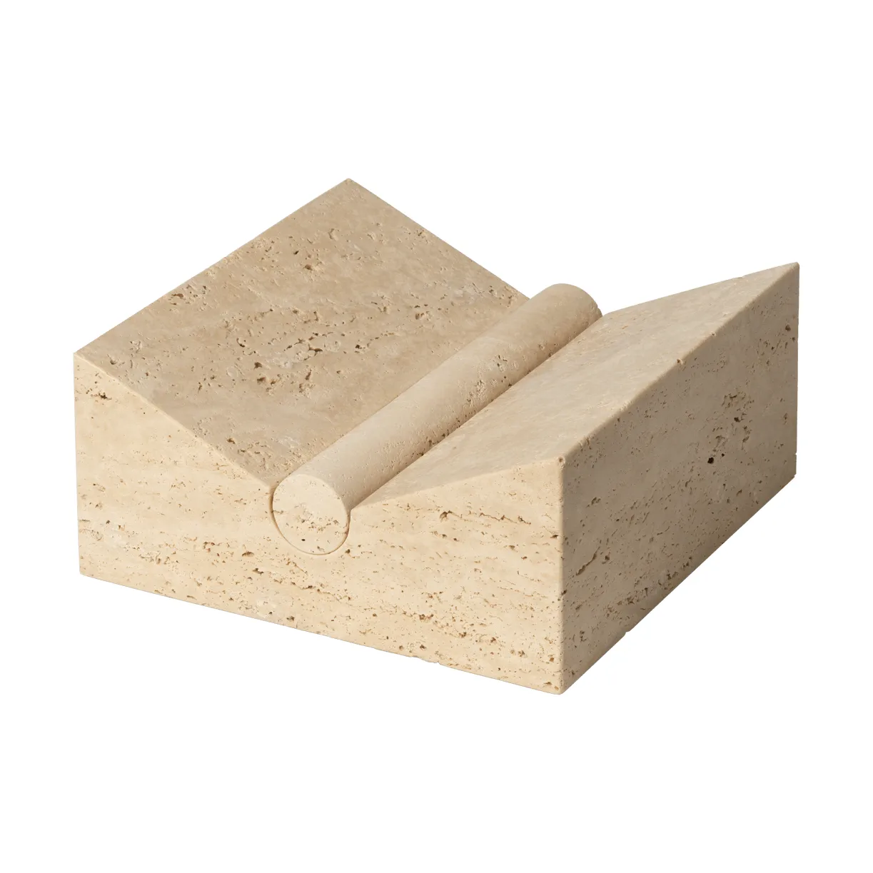 Tvara bokställ, Travertine, 22x22 cm Ferm Living
