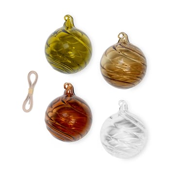 Twirl julkula medium Ø8 cm 4-pack - Multi - Ferm Living