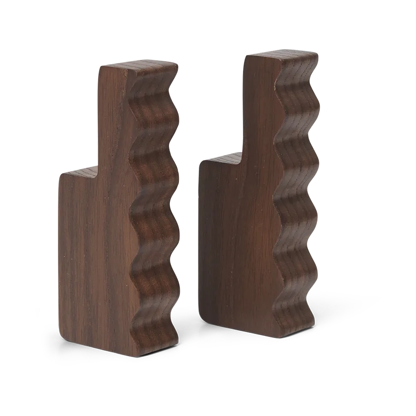 Unda krok 2-pack, Dark Brown Ferm Living