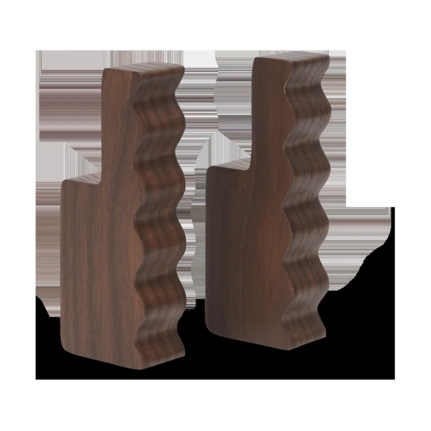 ferm LIVING Unda krok 2-pack Dark Brown