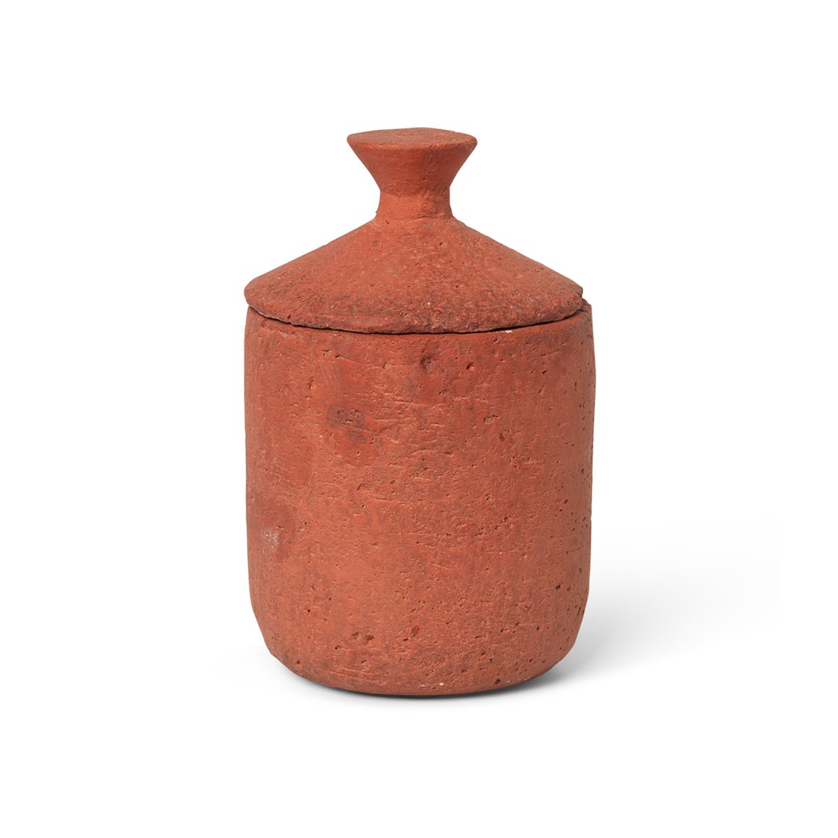 Ferm Living Ura doftljus Lemongrass Scent | Skandinavisk Design | Doftljus & Doftpinnar | Röd