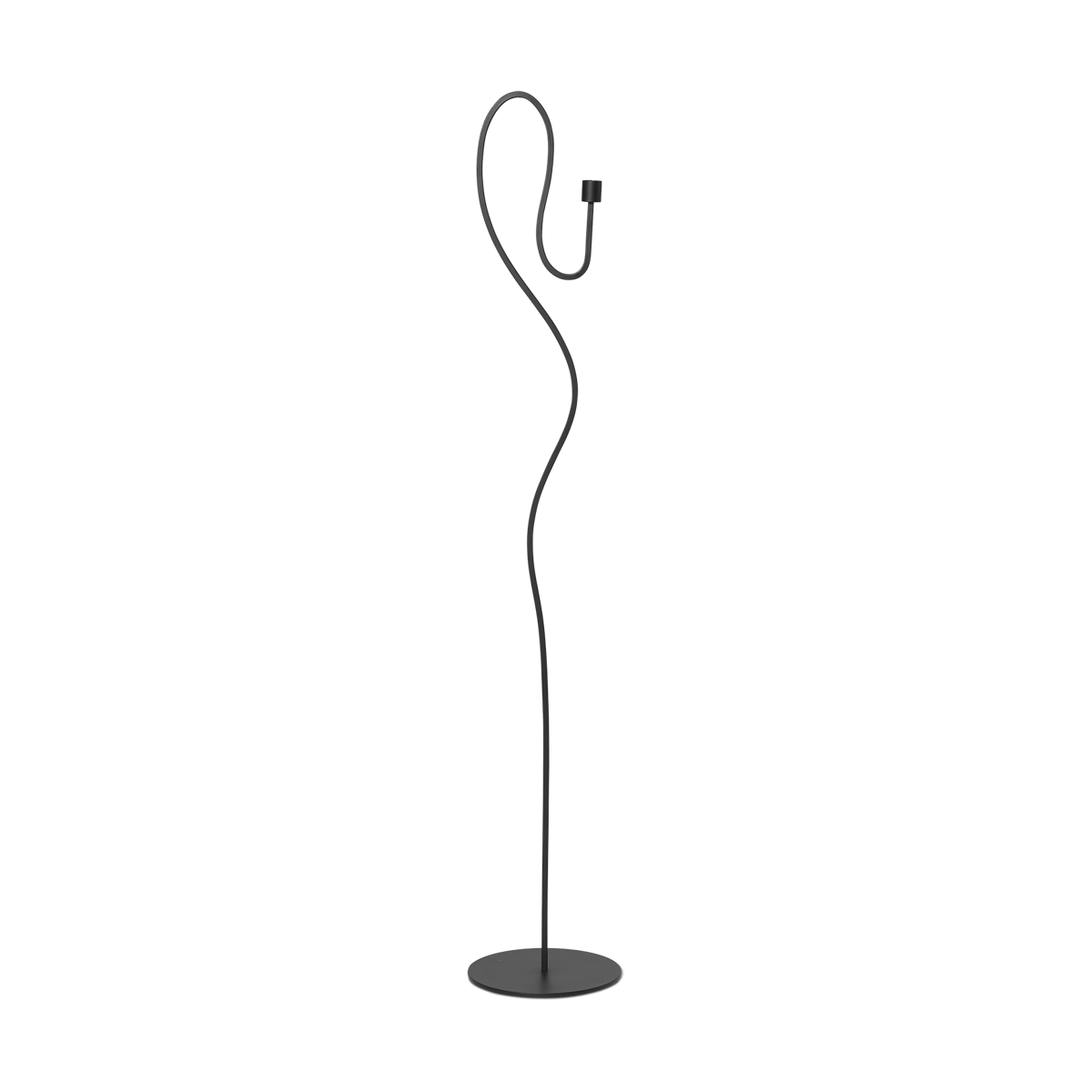 Ferm Living Valse golvljusstake Black | Skandinavisk Design | Ljusstakar | Svart