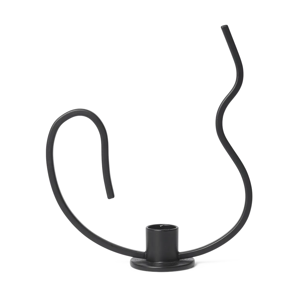 Valse ljusstake low, Black Ferm Living