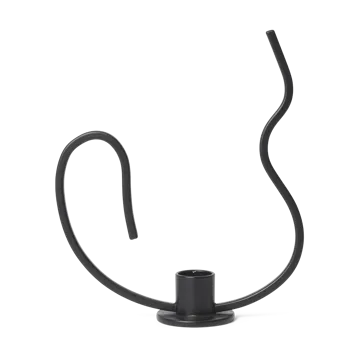 Valse ljusstake low - Black - Ferm Living