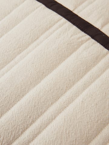 Vari quiltad kudde 60x80 cm - Natural-dark chocolate - Ferm Living