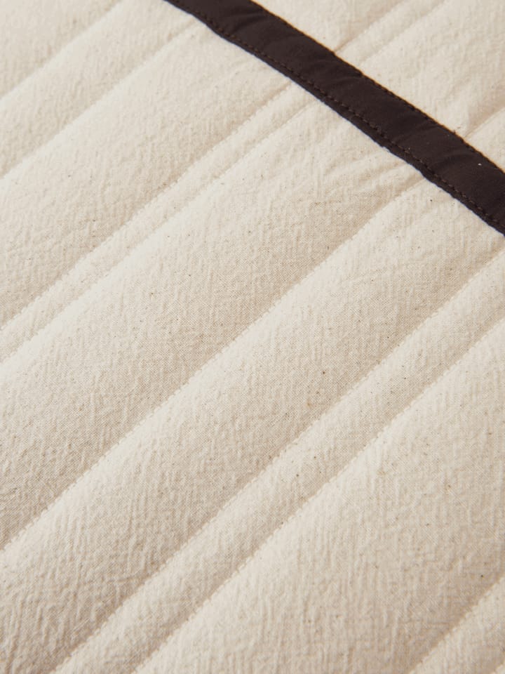 Vari quiltad kudde 60x80 cm, Natural-dark chocolate Ferm Living